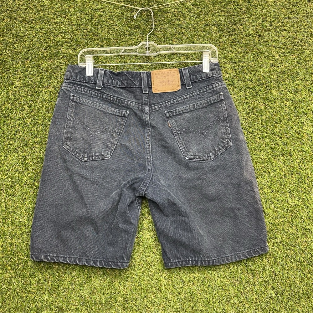 Vintage Levis 550 Jean Shorts Mens 32 Blue Dark Wash Jorts Baggy Skater Work
